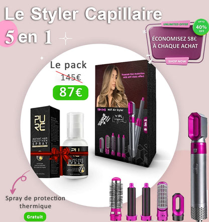 Styler capillaire 5 en 1